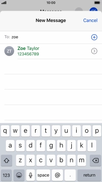 Press the required contact.