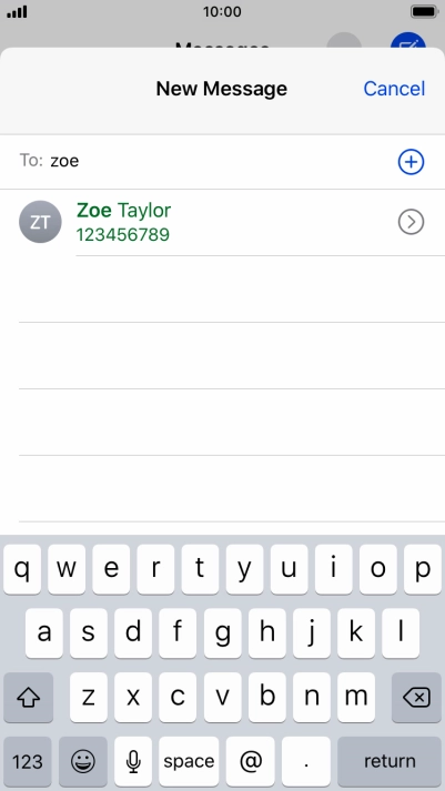 Press the required contact.