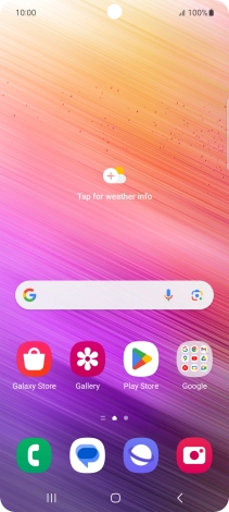 Slide two fingers downwards starting from the top of the screen.