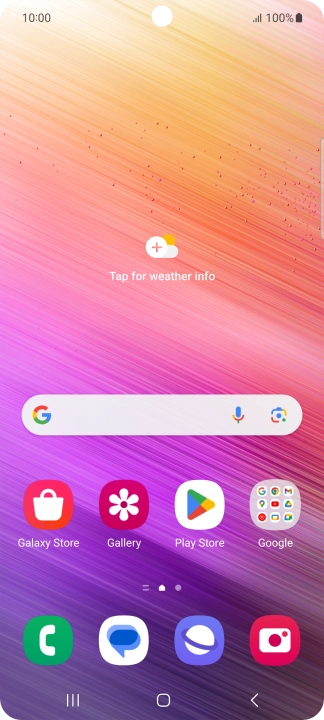 Slide two fingers downwards starting from the top of the screen.