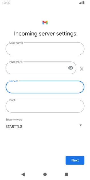 Press the field below 