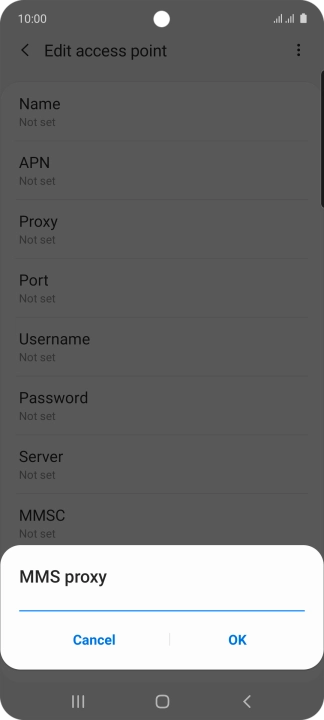 Key in 10.202.002.060 and press OK.