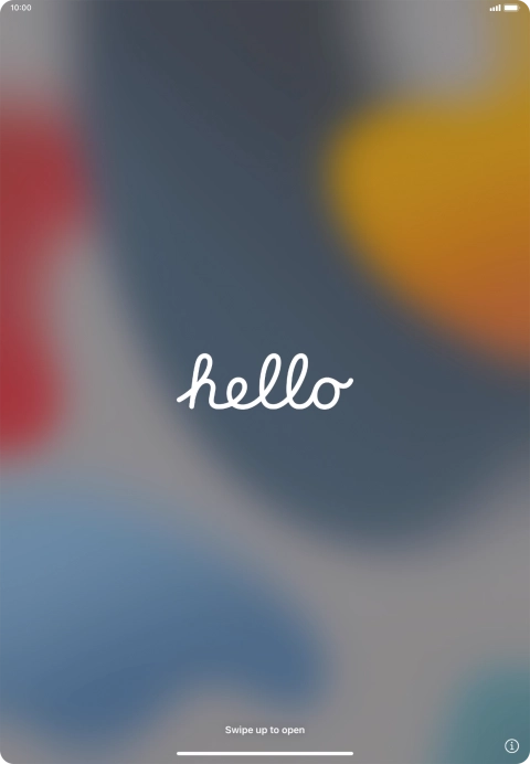 Slide your finger upwards starting from the bottom of the screen.