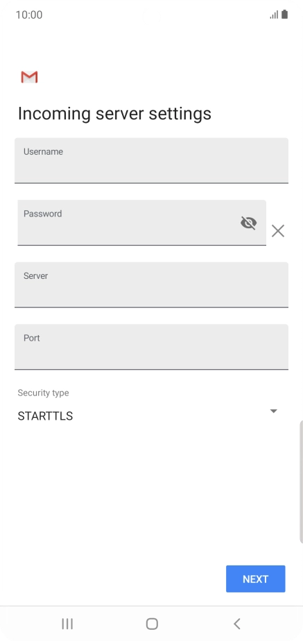 Press the field below 