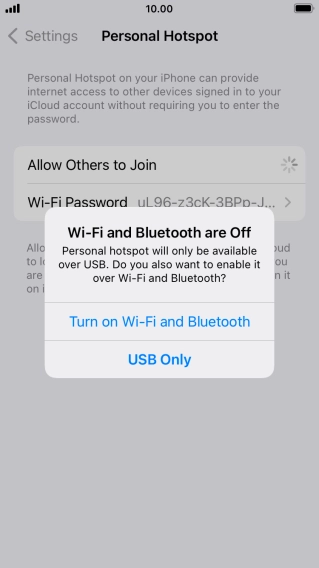 If Wi-Fi is turned off, press Turn on Wi-Fi and Bluetooth.