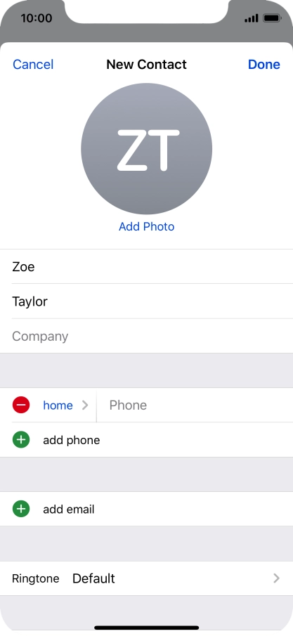 Press Phone and key in the required phone number.