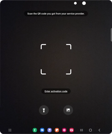 Place the QR code you've received inside the phone camera frame to scan the code.