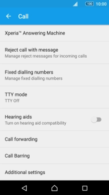 Press Call forwarding.