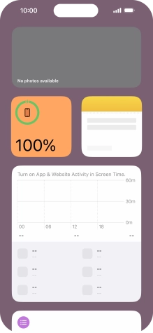 Slide your finger upwards on the screen.