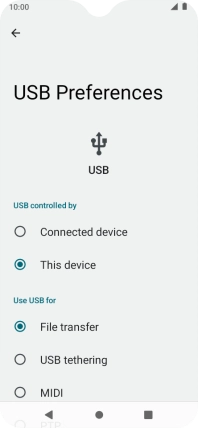 Press File transfer.