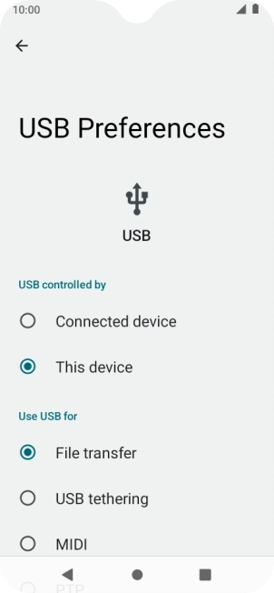 Press File transfer.