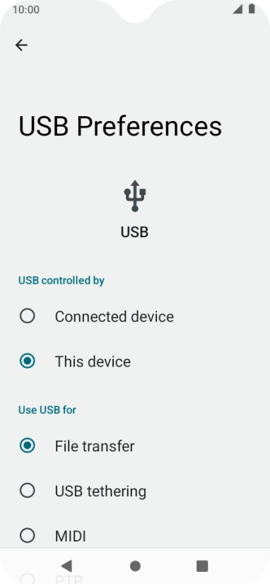 Press File transfer.