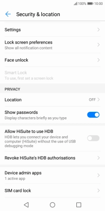 Press SIM card lock.