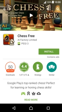 Press INSTALL and follow the instructions on the screen to install the app.