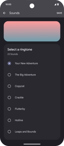 Press the required ring tones to hear them.