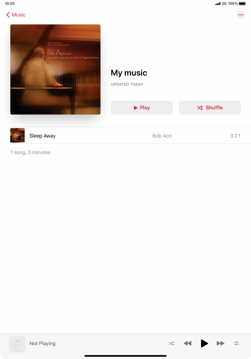 Go to the required category or playlist and press the required audio file.