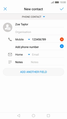 Press the confirm icon.