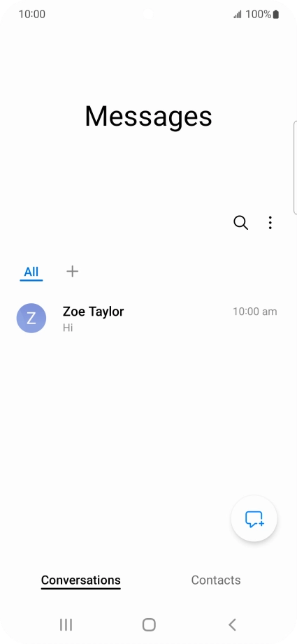 Press the new message icon.
