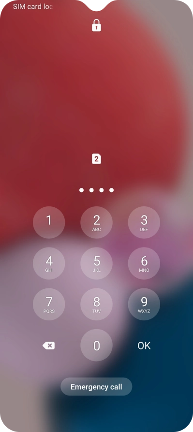 If you're asked to key in your PIN, do so and press OK.