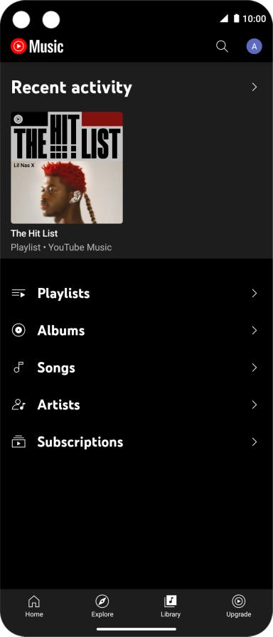 Press the required category and go to the required audio file.