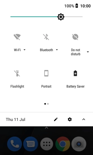 Press the Home key to return to the home screen.