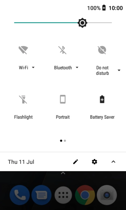 Press the Home key to return to the home screen.