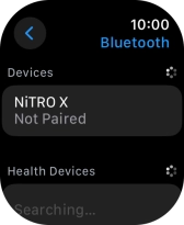 Press the required Bluetooth device.