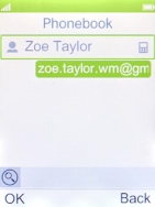 Select the required contact.