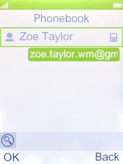 Select the required contact.