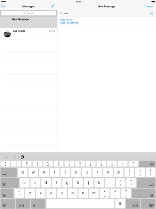 Press the required contact.