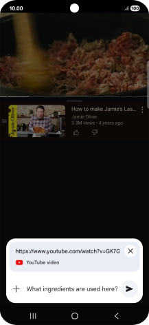 Follow the instructions on the screen to type or speak the required question for the video.