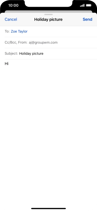 Press and hold the text input field until a pop-up menu is displayed.