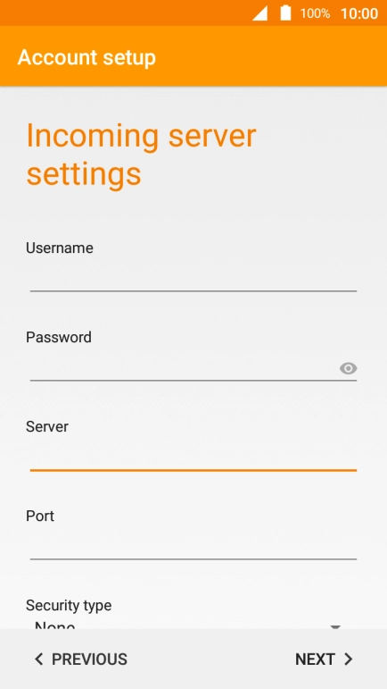 Press the field below 