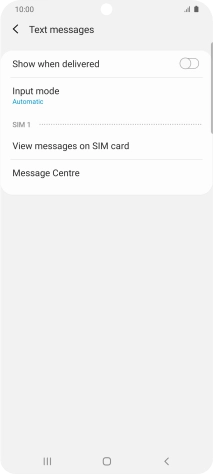 Press Message Centre.