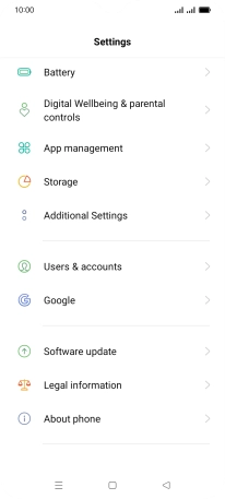 Press Users & accounts.