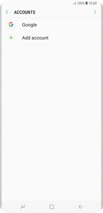 Press the required account.