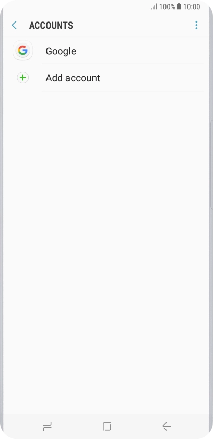 Press the required account.