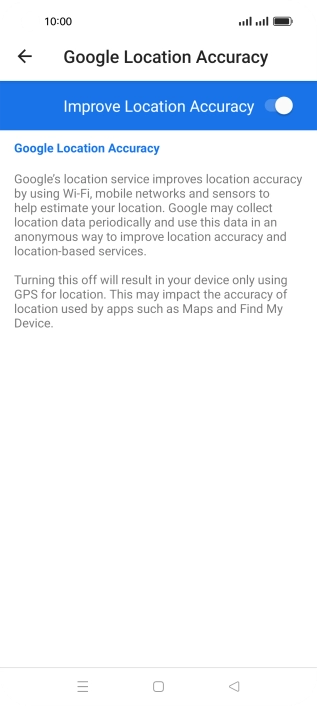 If you press the indicator next to 