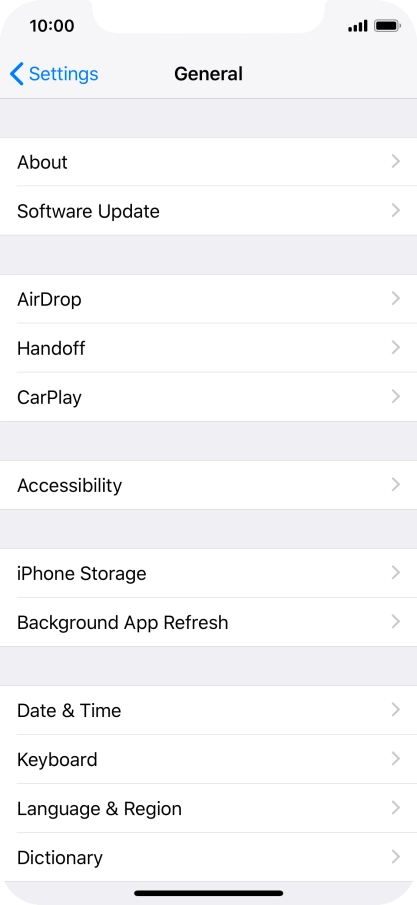Press Accessibility.