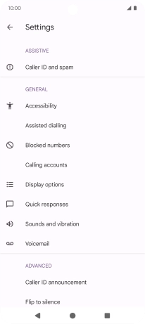 Press Calling accounts.