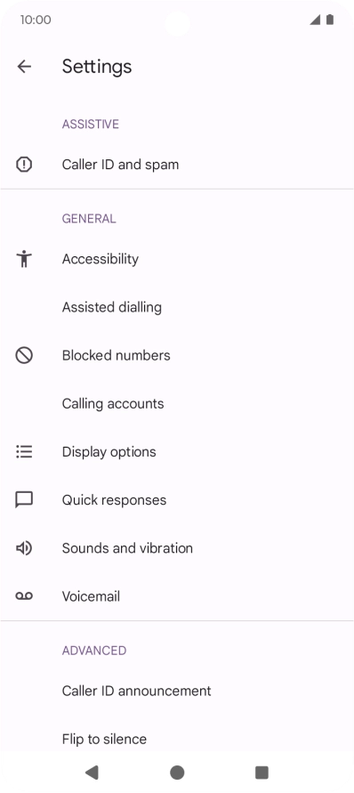 Press Calling accounts.