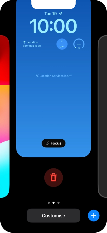 Press the delete icon.