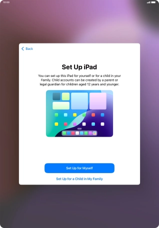 Press Set Up for Myself.