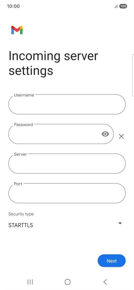 Press the field below 