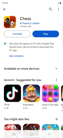 Press the Home key to return to the home screen.