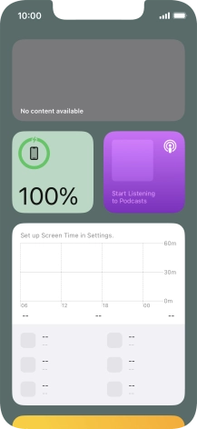 Slide your finger upwards on the screen.
