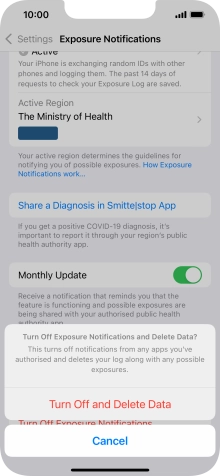 Press Turn Off and Delete Data.