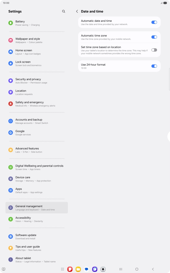 Press the Home key to return to the home screen.