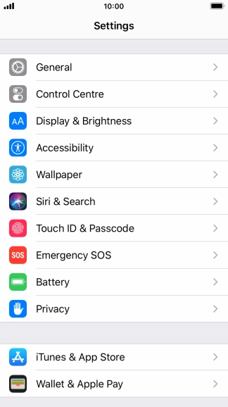 Press iTunes & App Store.