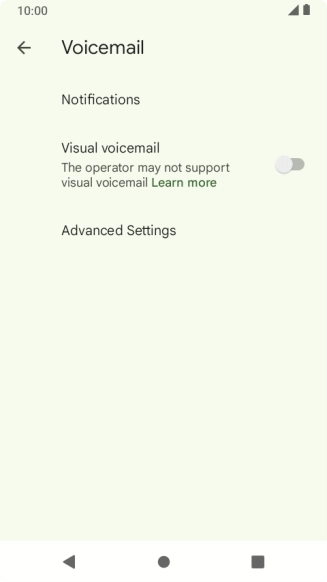 Press Advanced Settings.